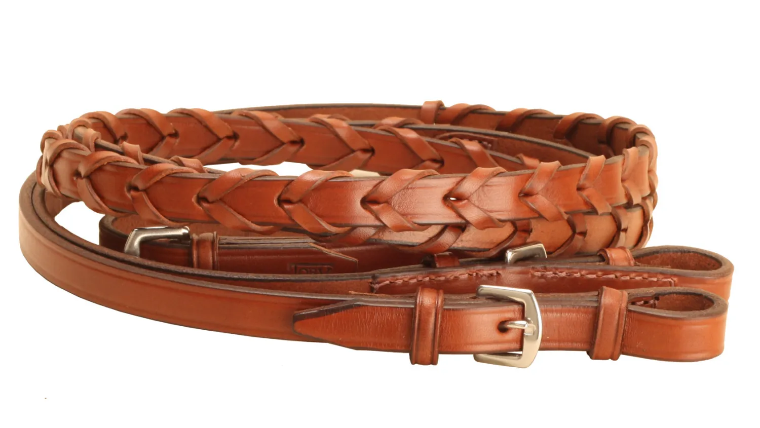 Online TORY LEATHER Company 5/8" x 54" Laced Reins with Buckle Bit Ends
