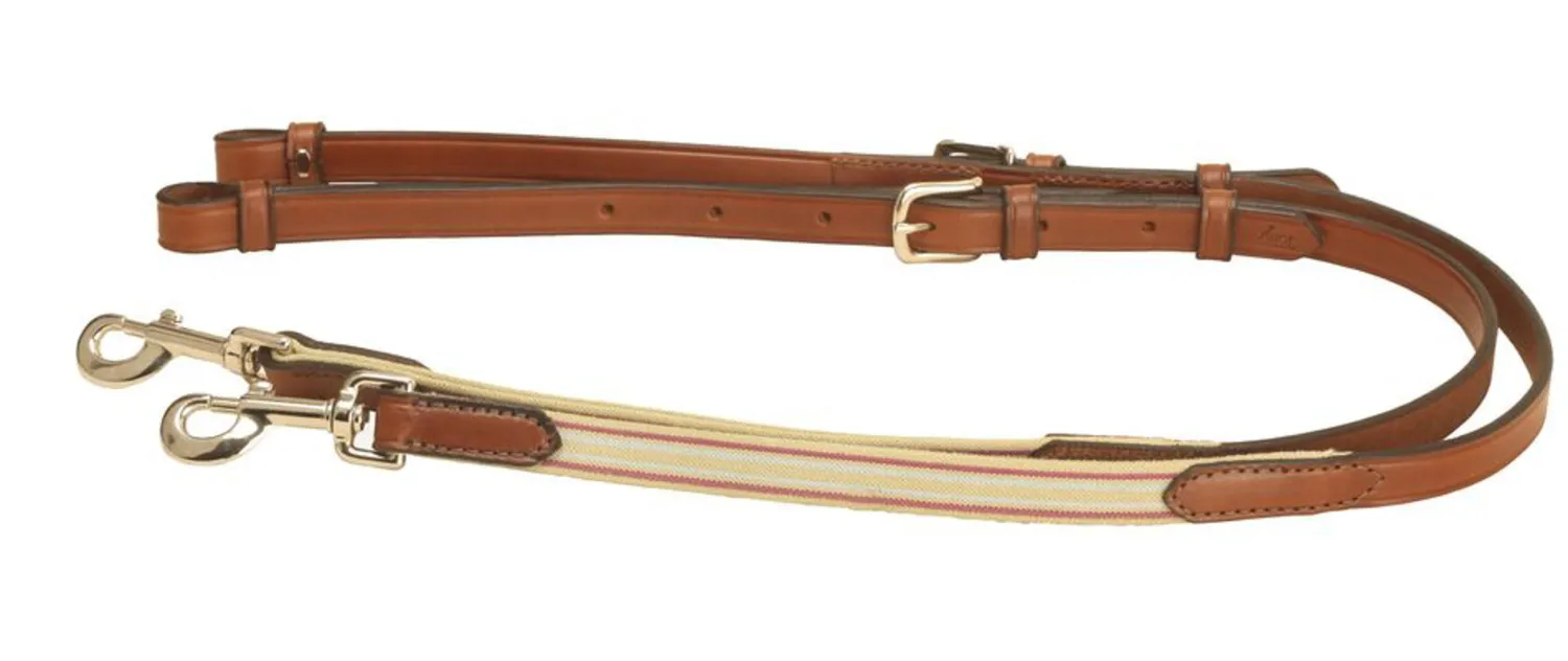 TORY LEATHER Company Bridle Leather 3/4" Side Reins with Elastic