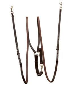 Best TORY LEATHER Company Deluxe Vienna Sliding Side Reins with Girth Loop
