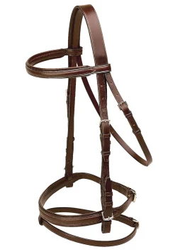 Outlet TORY LEATHER Company Deluxe Padded Dressage Bridle with Buckle Bit Ends
