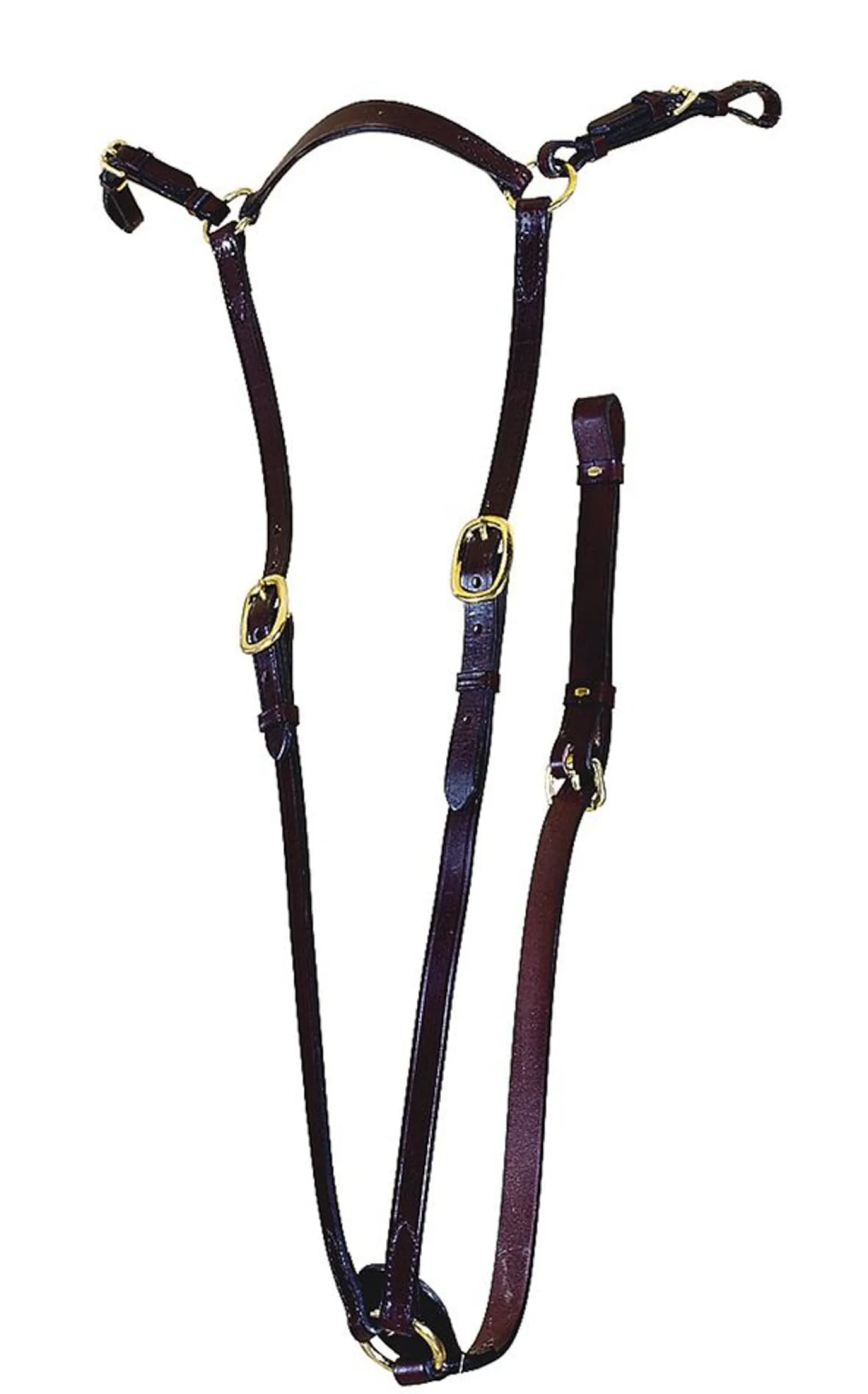Discount TORY LEATHER Company Heavy-Duty Hunt Breastplate with Brass Hardware Havana