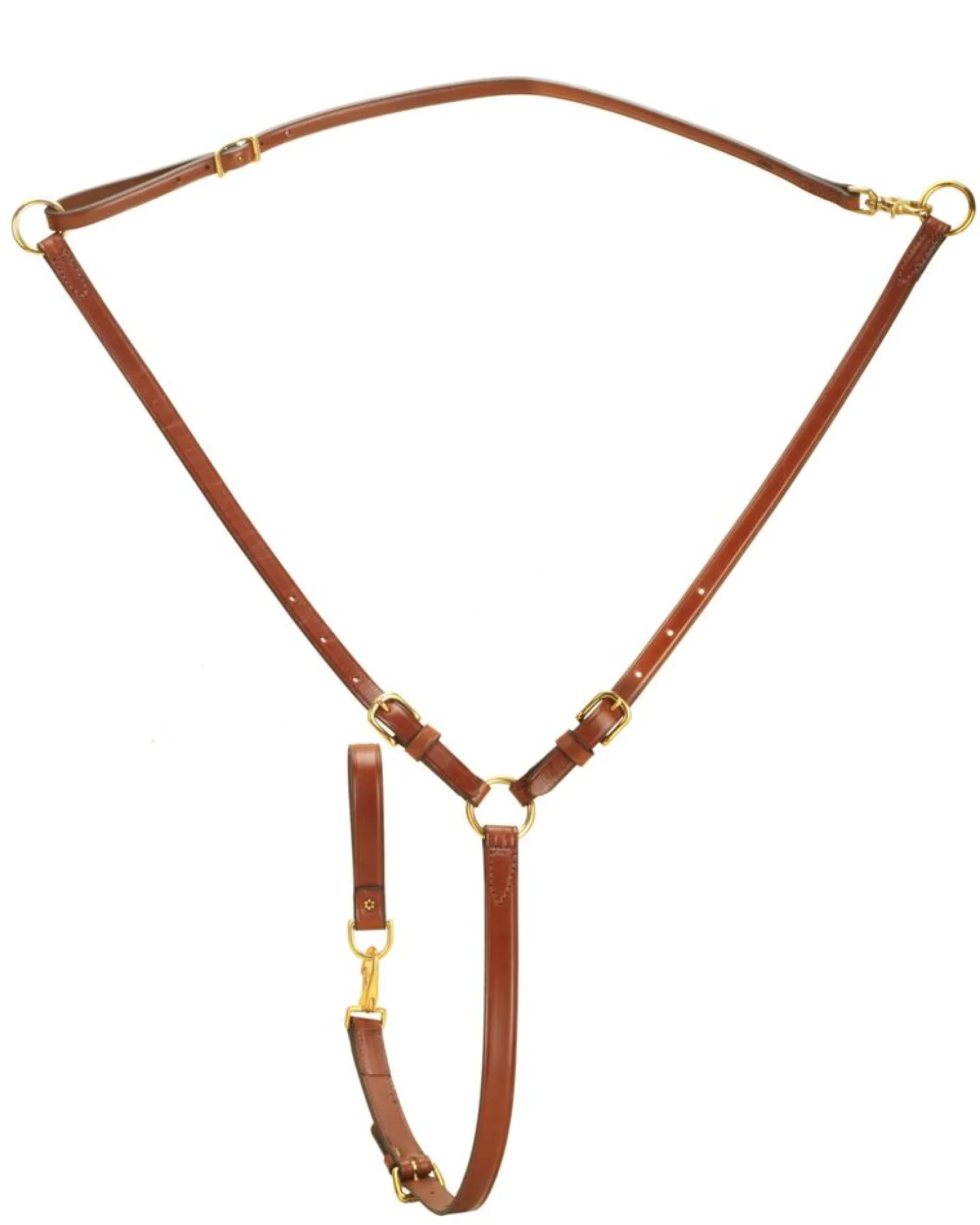 Discount TORY LEATHER Company Martingale with Solid Brass Hardware
