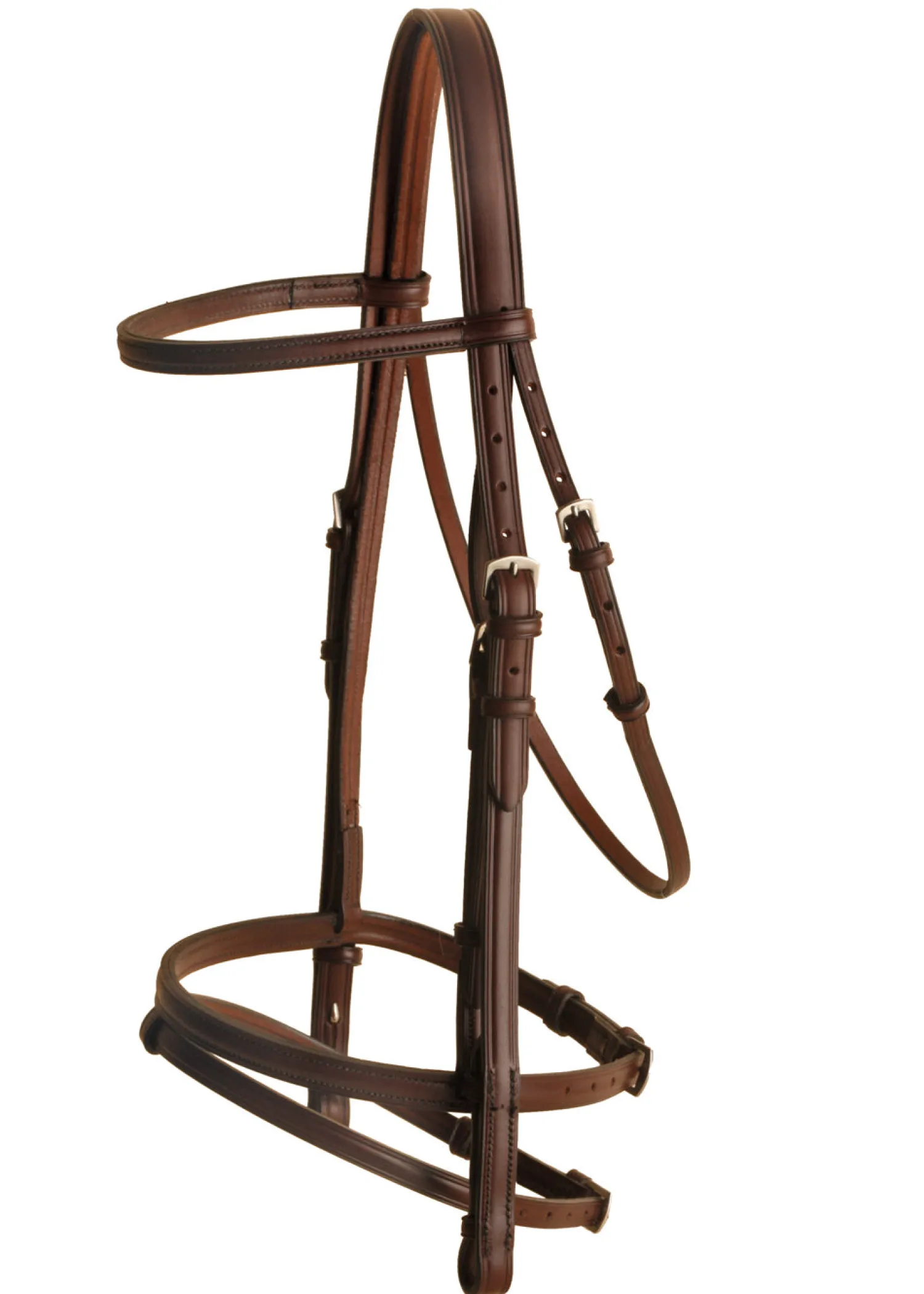 TORY LEATHER Company Raised Flash Bridle Havana