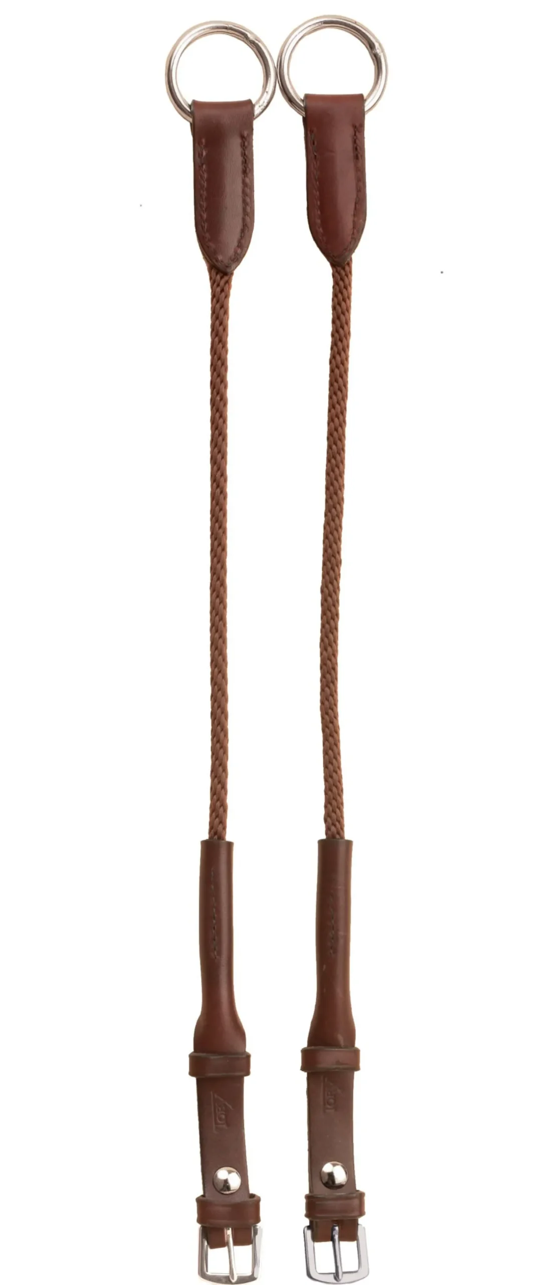 Hot TORY LEATHER Company Rope Gag Cheeks with Leather Trim Havana