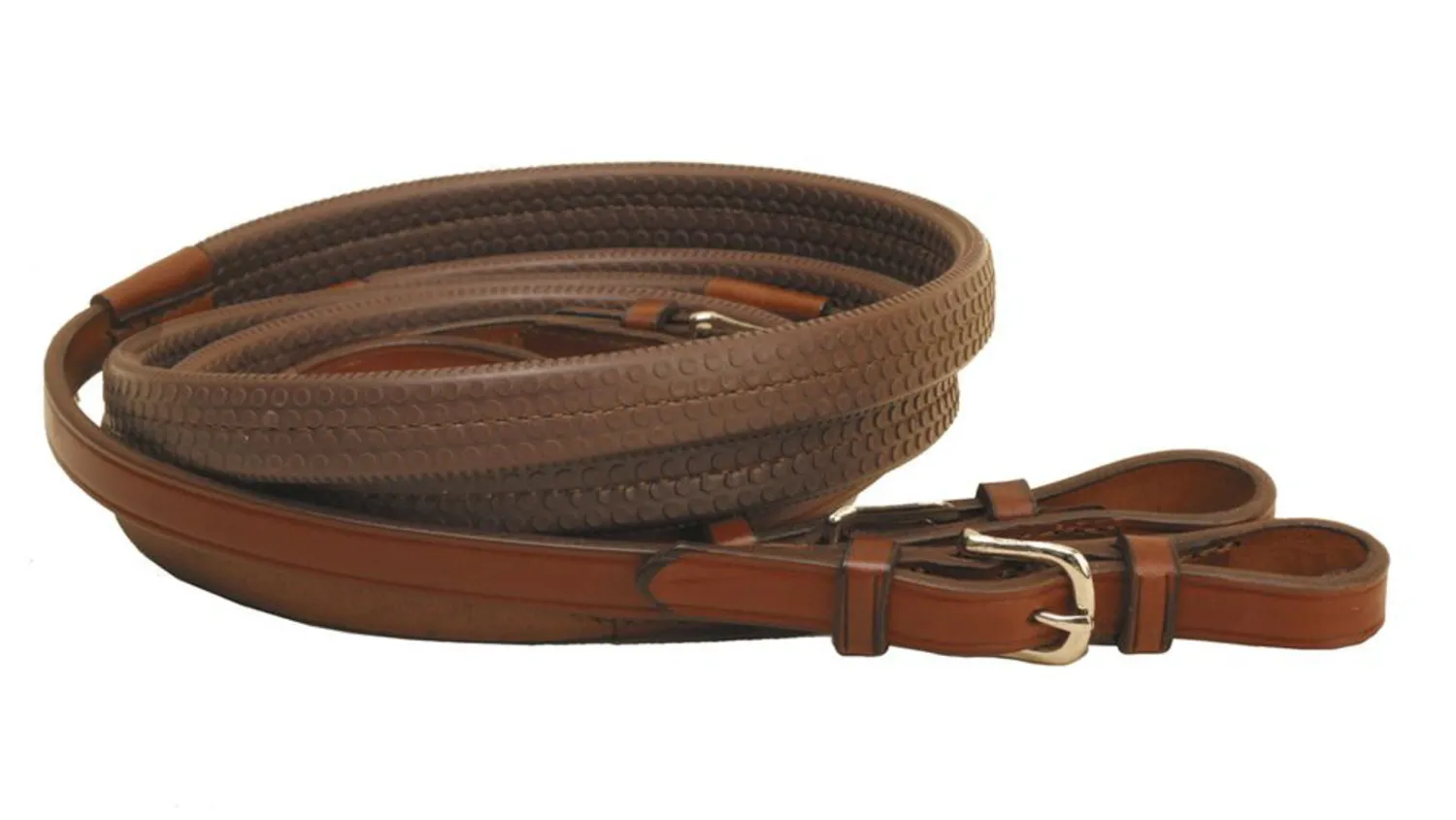 Discount TORY LEATHER Company Rubber Grip Leather Reins with Buckle Ends