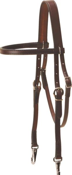 Sale TORY LEATHER Quick Change English Training Headstall Havana