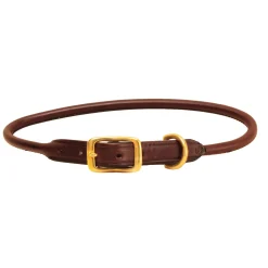 Clearance TORY LEATHER Rolled Leather Dog Collar