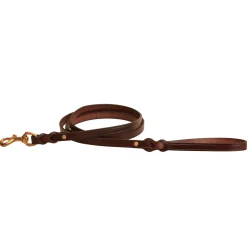 Discount TORY LEATHER Split-Twist Creased Leather Dog Leash