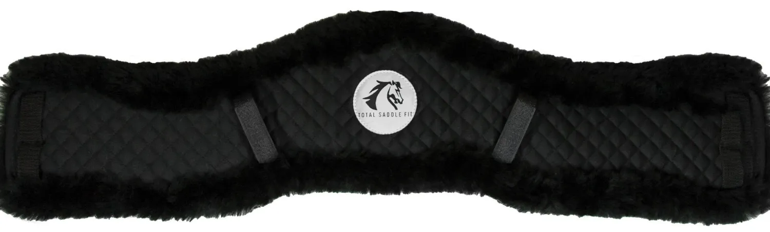 Best TOTAL SADDLE FIT Dressage Girth Cover Black