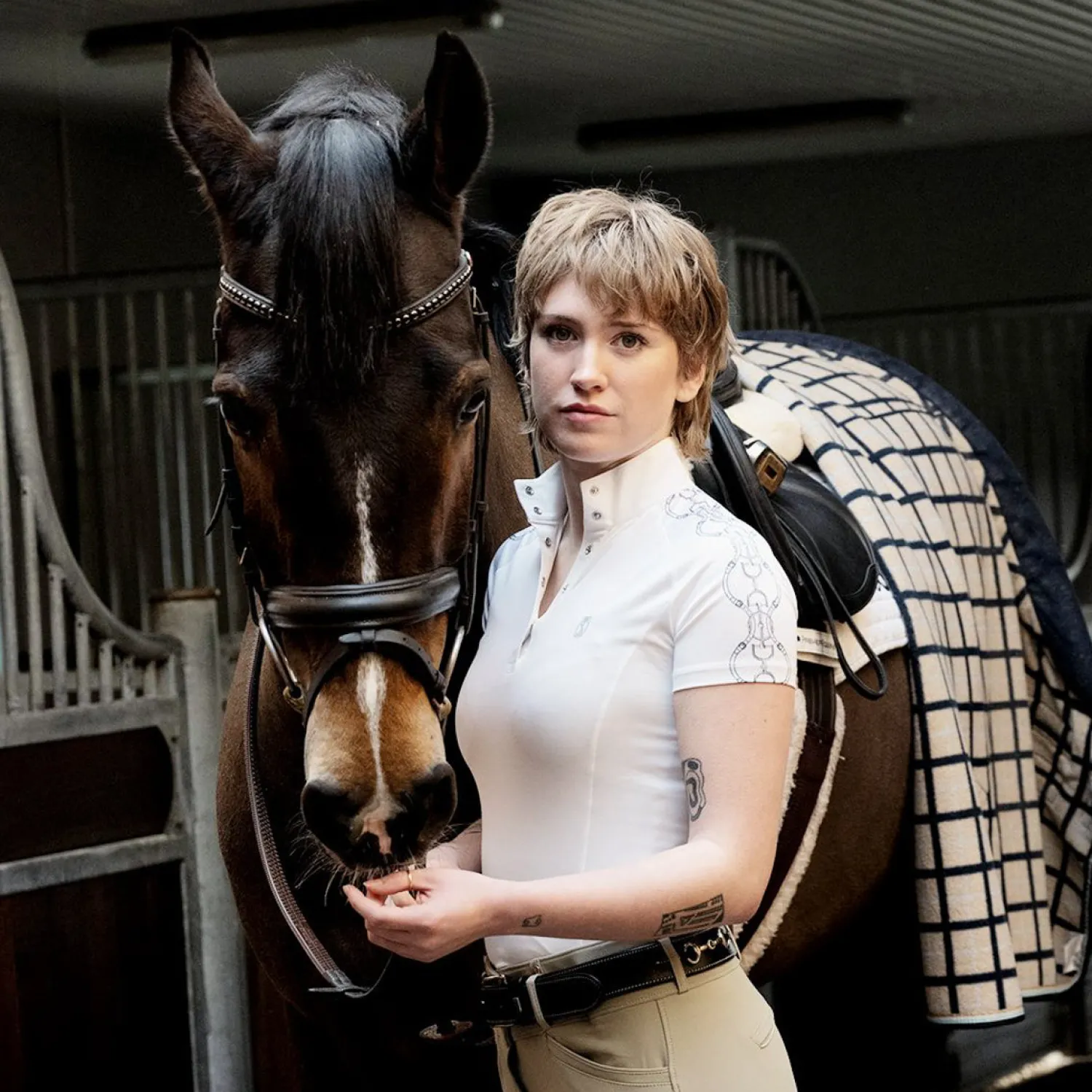 Online TREDSTEP-CLOTHING Tredstep Ireland™ Ladies’ Snaffle Short Sleeve Competition Shirt White