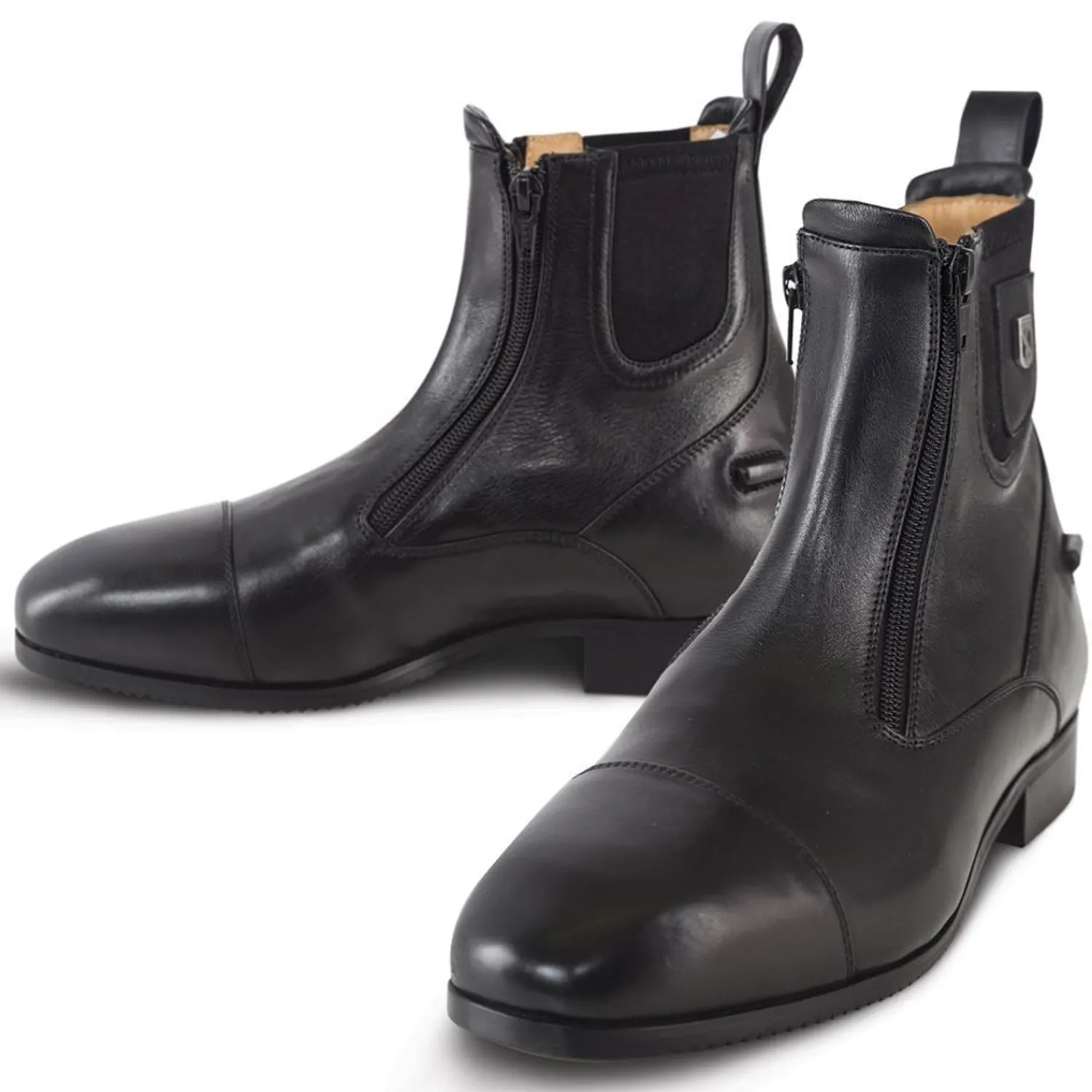 PASSIONATE HORSE LTD Tredstep™ Men’s Medici II Double-Zip Paddock Boots Black