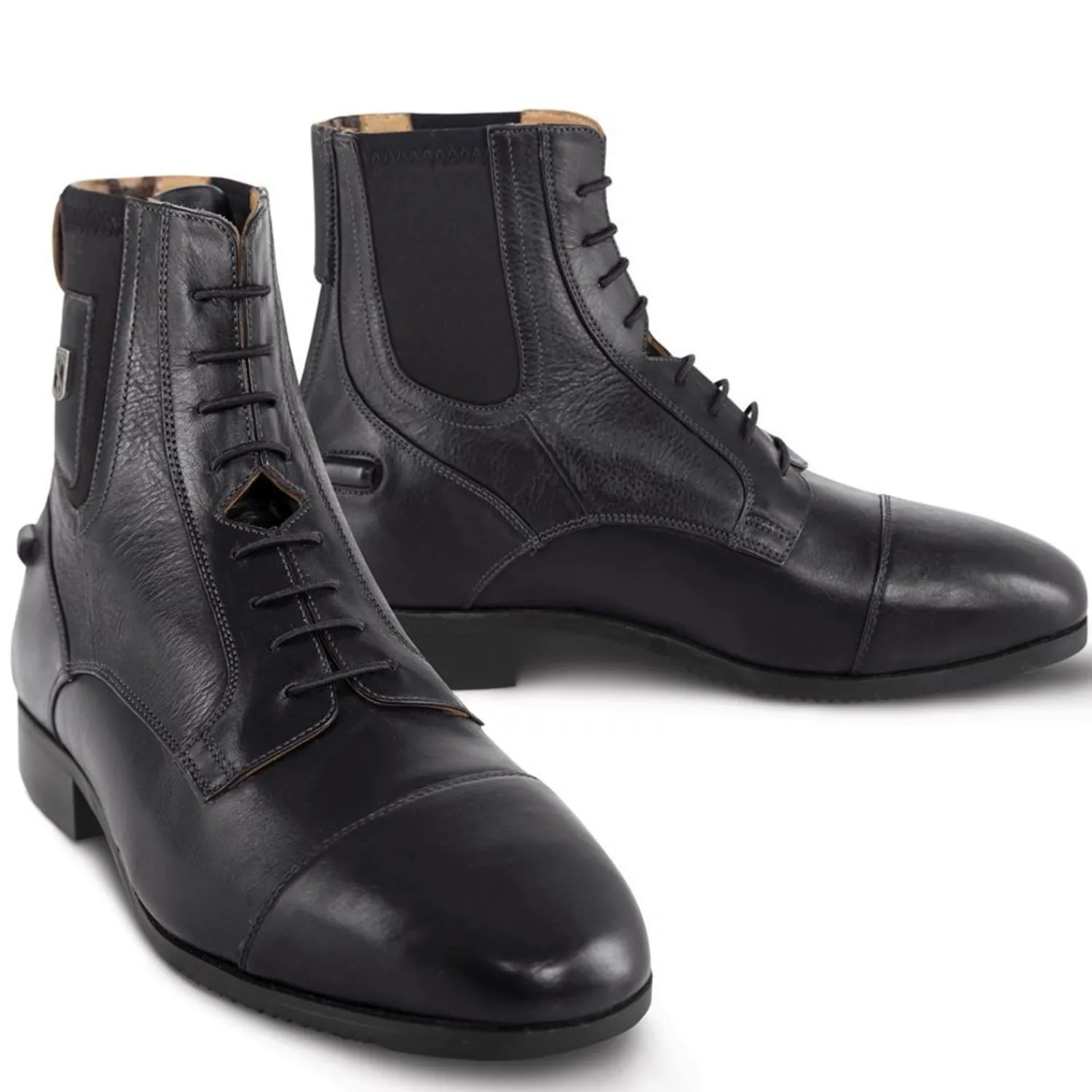New TREDSTEP IRELAND Tredstep™ Men’s Medici II Lace Front & Rear Zip Paddock Boots Black