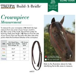 Hot KINGS INTERNATIONAL TRU-Fit™ Build-A-Bridle™ Crownpiece Chocolate