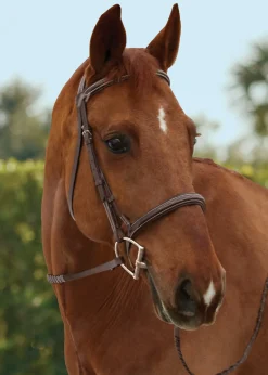 Hot KINGS INTERNATIONAL TRU-Fit™ Build-A-Bridle™ Fancy-Stitched Hunter Noseband Chocolate