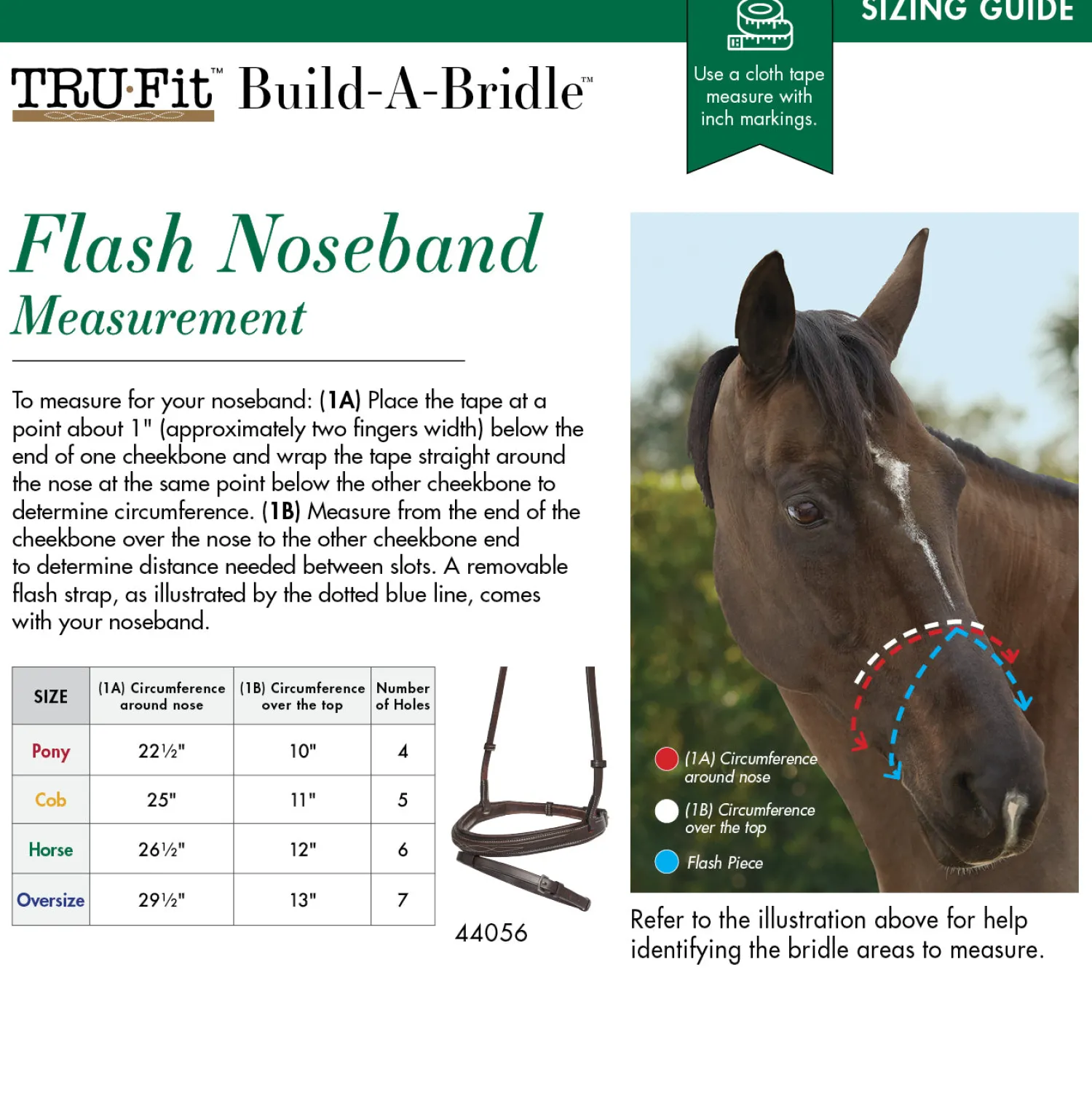 Outlet KINGS INTERNATIONAL TRU-Fit™ Build-A-Bridle™ Flash Noseband Chocolate