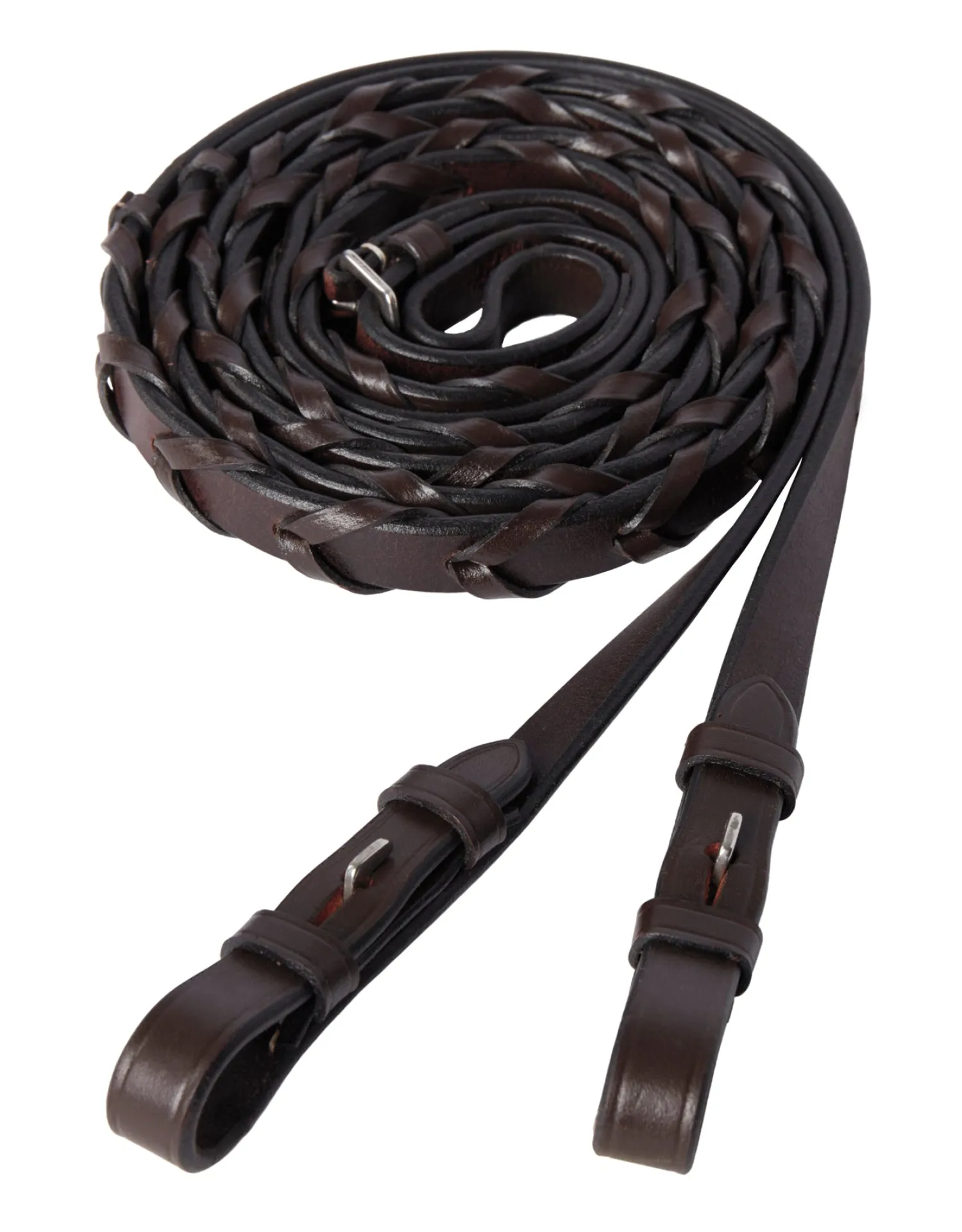Online KINGS INTERNATIONAL TRU-Fit™ Build-A-Bridle™ Laced Reins Chocolate