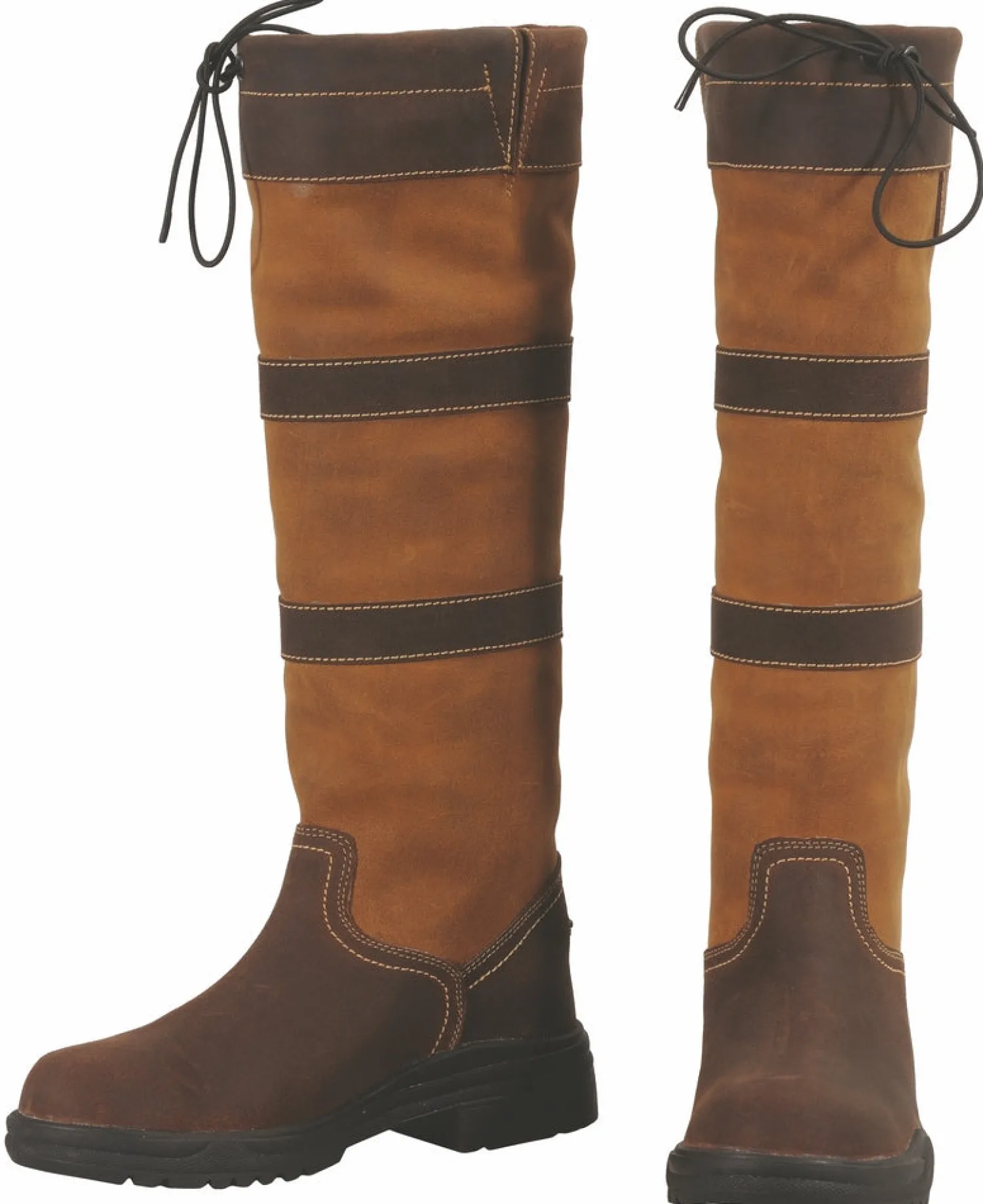 JPC EQUESTRIAN TuffRider® Children’s Lexington Waterproof Tall Country Boots Chocolate/Fawn