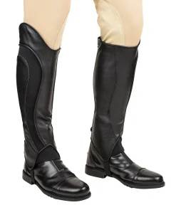 Discount JPC EQUESTRIAN TuffRider® Men’s Derby Leather Half Chaps Black