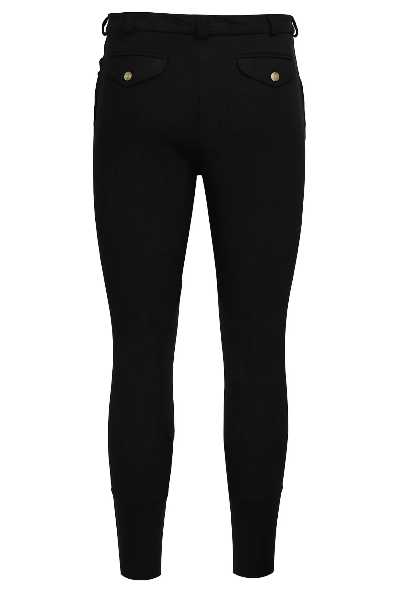 Hot JPC EQUESTRIAN TuffRider® Men’s Long Ribb Knee Patch Breeches Black