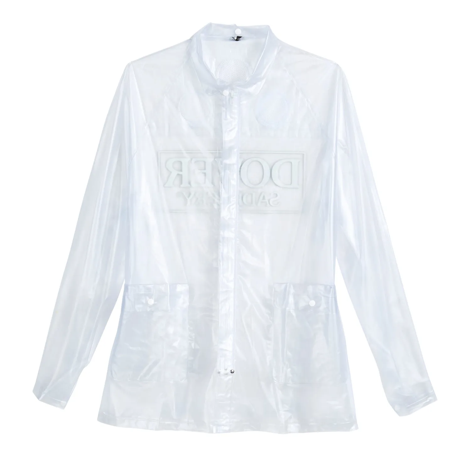 Hot MINUTEMAN PRESS DEVE Unisex PVC Rain Coat Clear