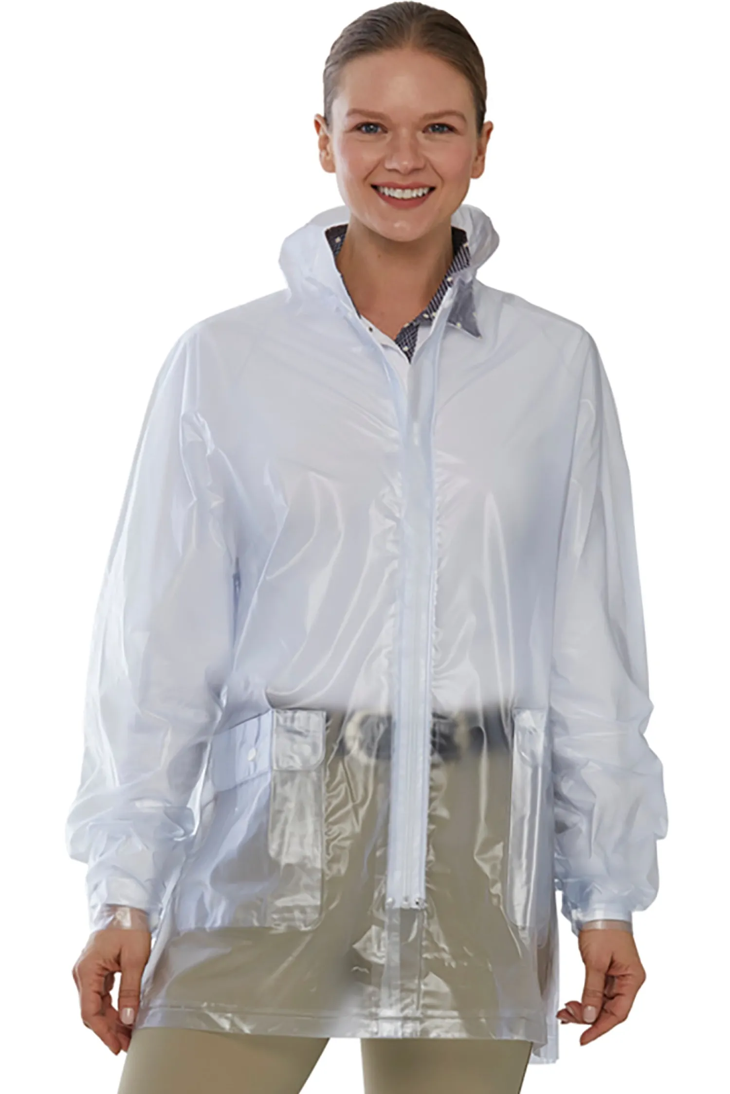 Hot MINUTEMAN PRESS DEVE Unisex PVC Rain Coat Clear