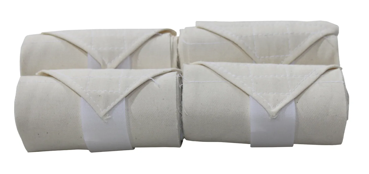 Discount VAC S BANDAGE CO Vac’s Hook-and-Loop Flannel Stable Bandages Ivory