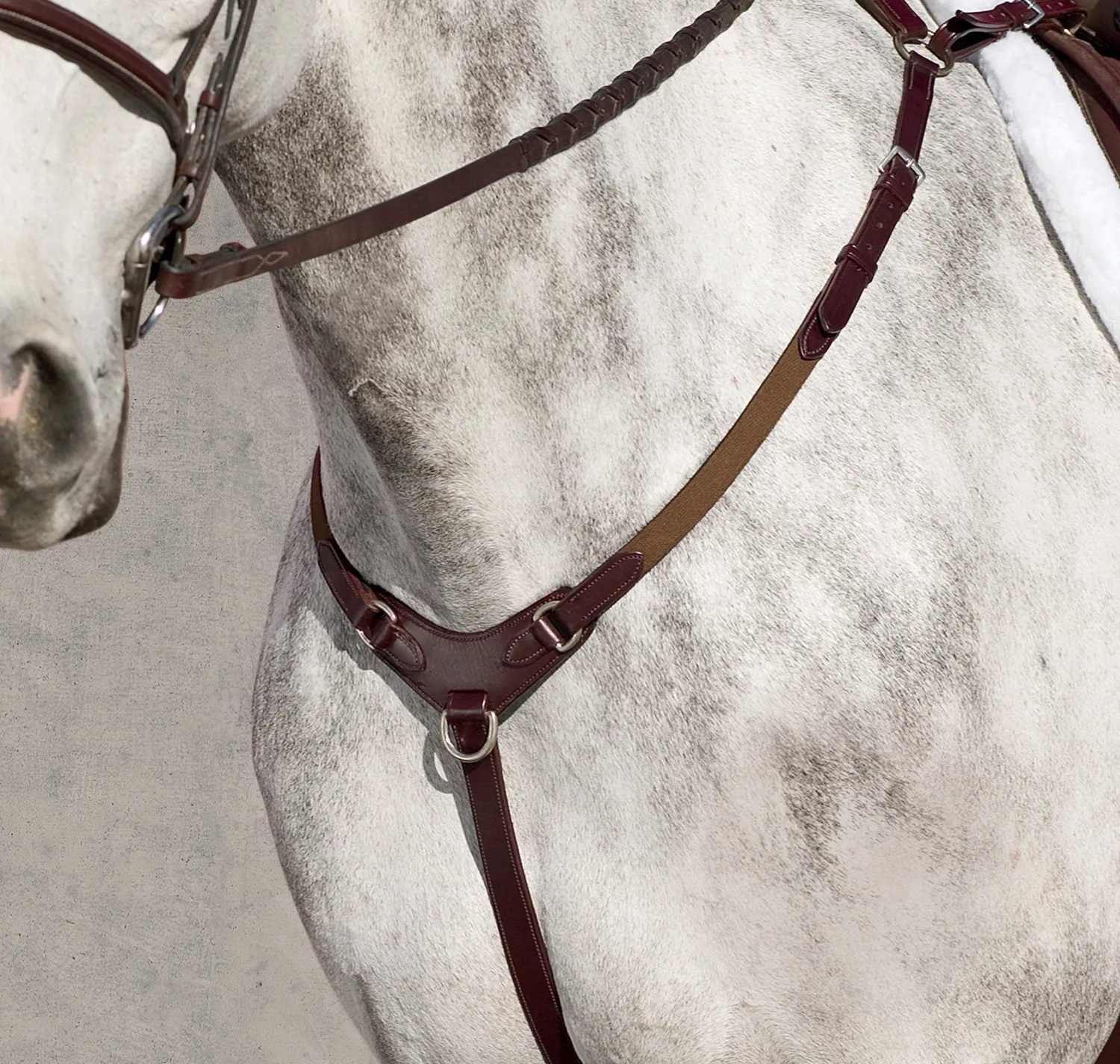 WORLD EQUSTRN BRNDS Vespucci Jumper Breastplate with Running Attachment