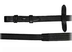 Sale WORLD EQUSTRN BRNDS Vespucci Rubber Reins with Hook Studs Black