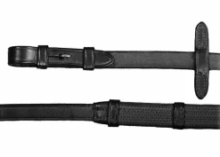 New WORLD EQUSTRN BRNDS Vespucci Rubber Reins with Stops and Hook Studs
