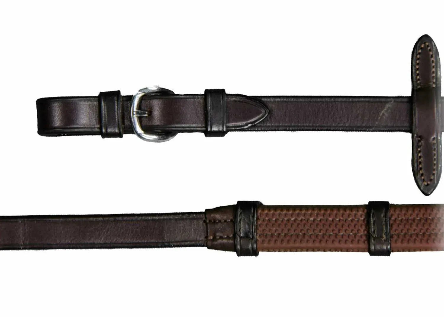 Sale WORLD EQUSTRN BRNDS Vespucci Rubber Reins with Stops and Buckle Ends