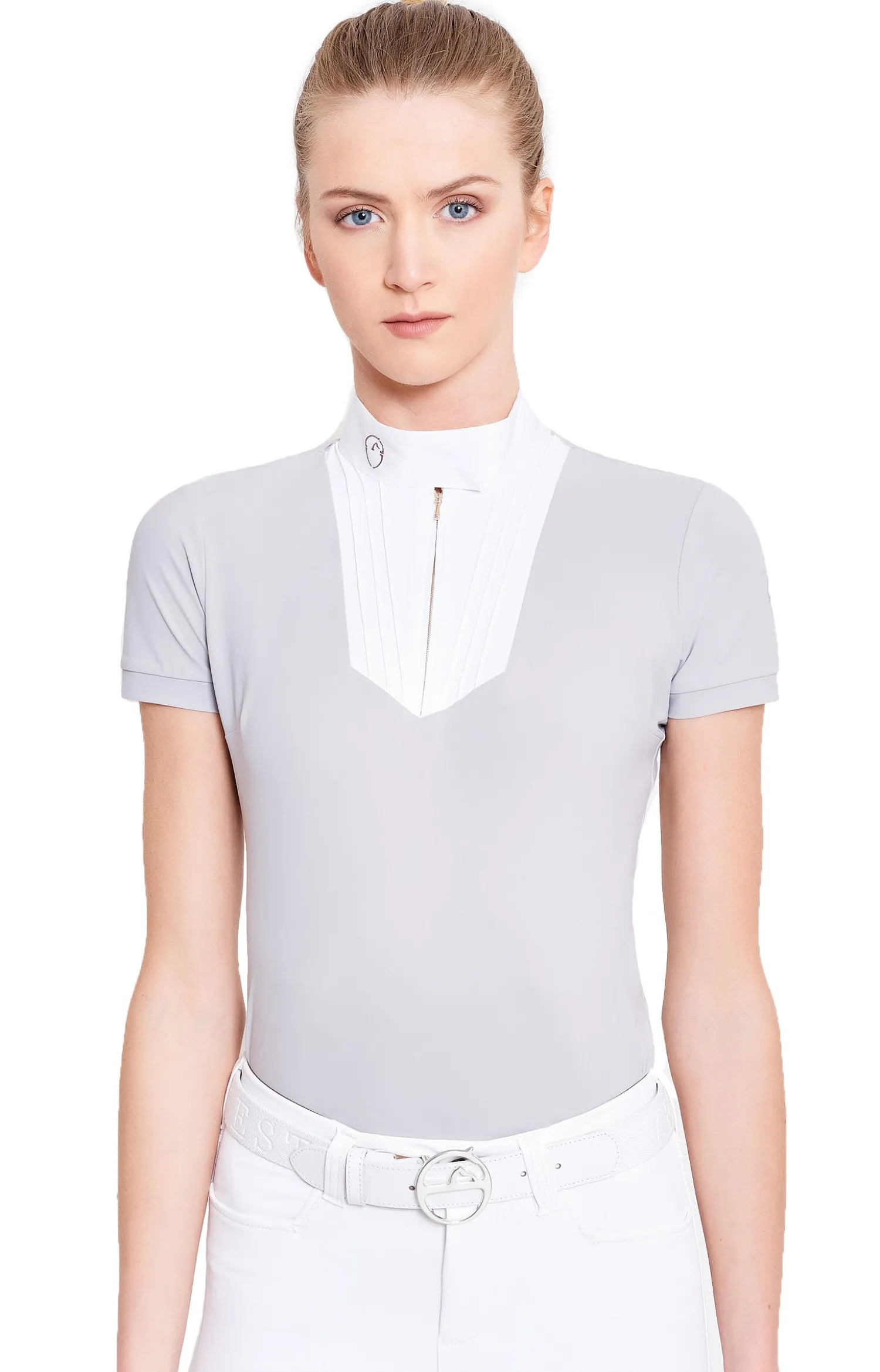 Sale VESTRUM-AMERICA Vestrum Ladies’ Birmingham Short Sleeve Show Shirt Light Grey