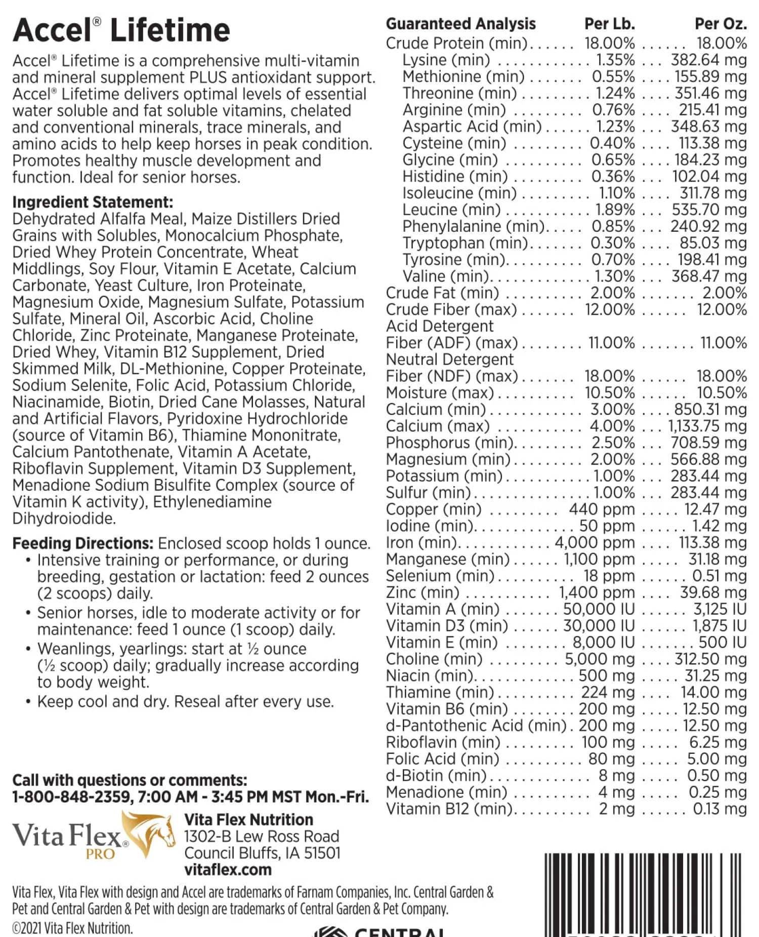 Outlet CENTRAL LIFE SCIENCE Vita Flex® Pro Accel Lifetime Health & Wellness Pellets