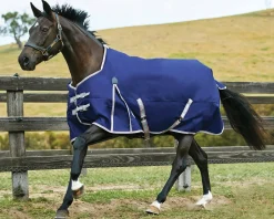 Clearance WEATHERBEETA ® ComFiTec™ Essential Standard Neck Heavyweight Turnout Navy/Silver/Red