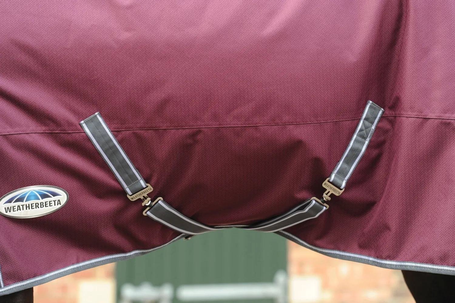 Online WEATHERBEETA ® ComFiTec™ Plus Dynamic II Standard Neck Medium-Weight Turnout Blanket Maroon/Grey/White