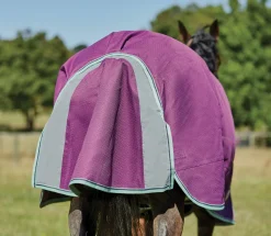 Hot WEATHERBEETA ® Pony ComFiTec™ Premier Free II Standard Neck Lite Turnout Purple/Navy/Mint