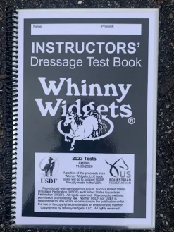 Discount WHINNY WIDGETS ® Instructors’ Dressage Test Book (2023-2027)