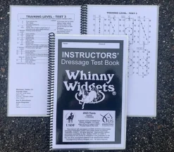 Discount WHINNY WIDGETS ® Instructors’ Dressage Test Book (2023-2027)
