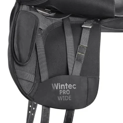 Best SADDLERY BRANDS INTL Wintec Pro WIDE Dressage Saddle with HART Black